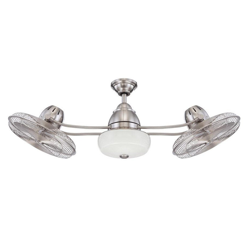 Longshore Tides 48" Emerson 6 Blade LED Ceiling Fan with Remote, Light